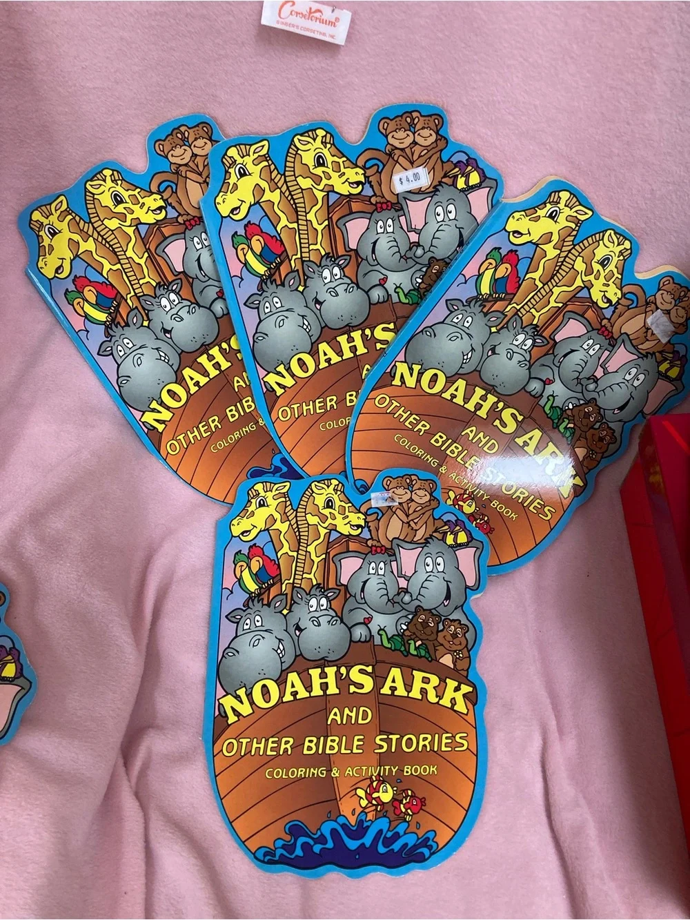 5- Noah's Ark and Other Bible Stories Coloring & Activity Book - vintage 2000